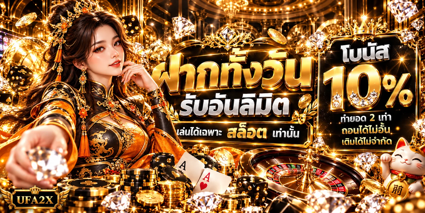 UFA2X สล็อต โปรโมชั่นฝากทั้งวันบนมือถือ